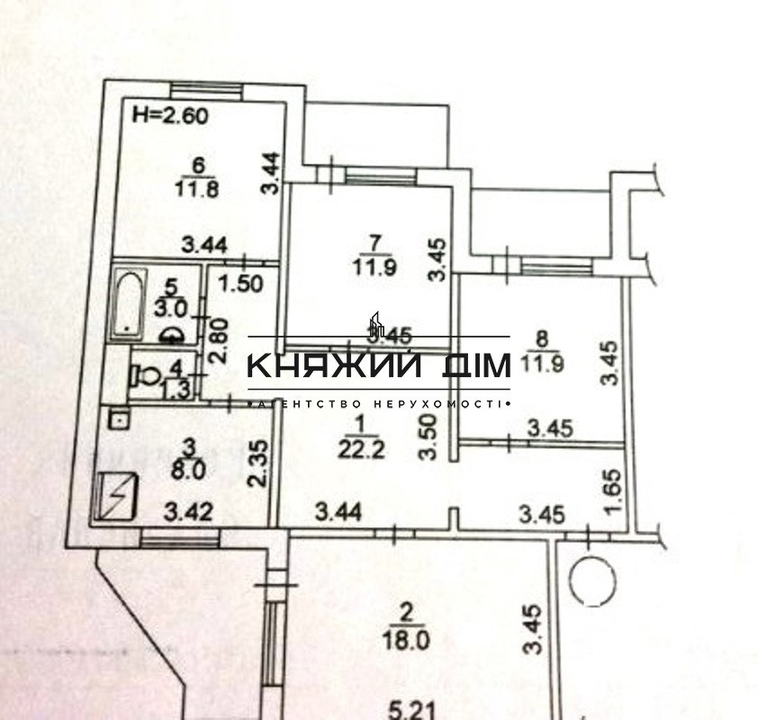 Продаж 4-х к. квартири на Харківському масиві. № 21144596 Київ - фото 12
