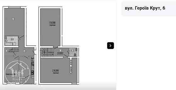 Продаж Квартира 3-кімнатна, 3/3 поверх на Героїв крут, 6 