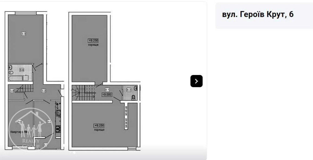 Продаж Квартира 3-кімнатна, 3/3 поверх на Героїв крут, 6  - фото 3