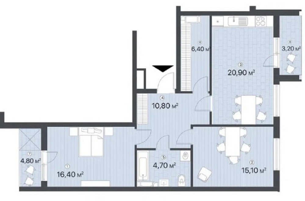 Продаж Квартира 2-кімнатна, 10/25 поверх на улица Ревуцкого, д.40 Київ - фото 8
