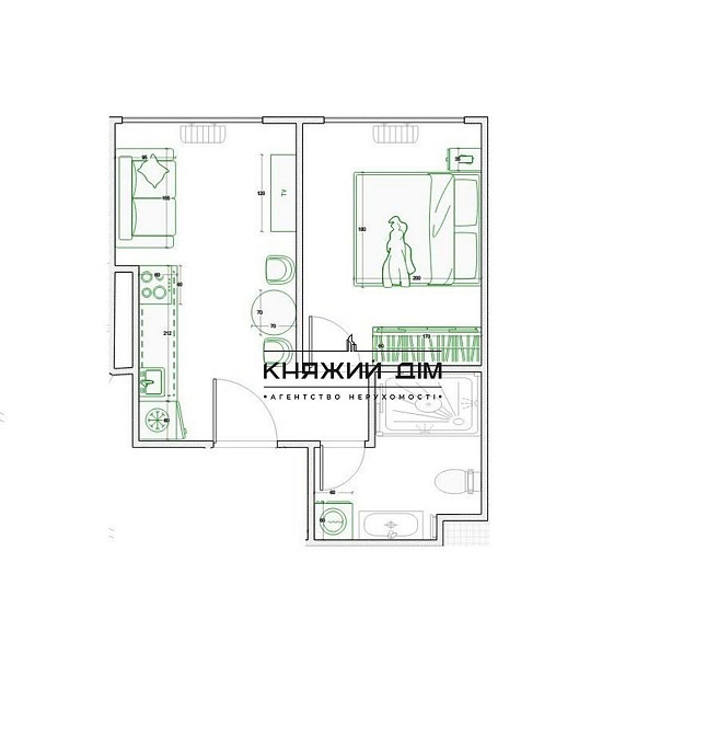 Оренда Квартира 1-кімнатна, 12/25 поверх на Причальная ул. Киев - изображение 25