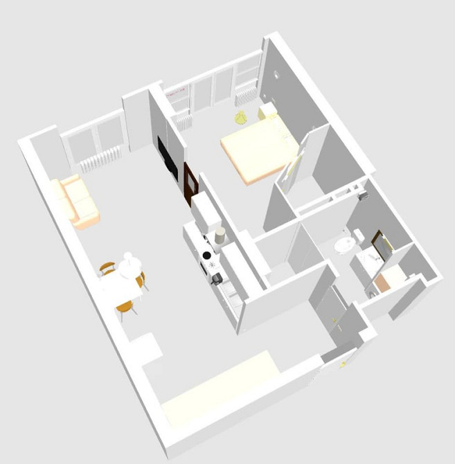 Оренда Квартира 1-кімнатна, 10/25 поверх на Драгоманова ул., 403 Киев - изображение 6