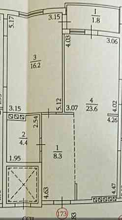 Продаж 2к квартири, 54 кв.м, вул. Київська Ternopil'