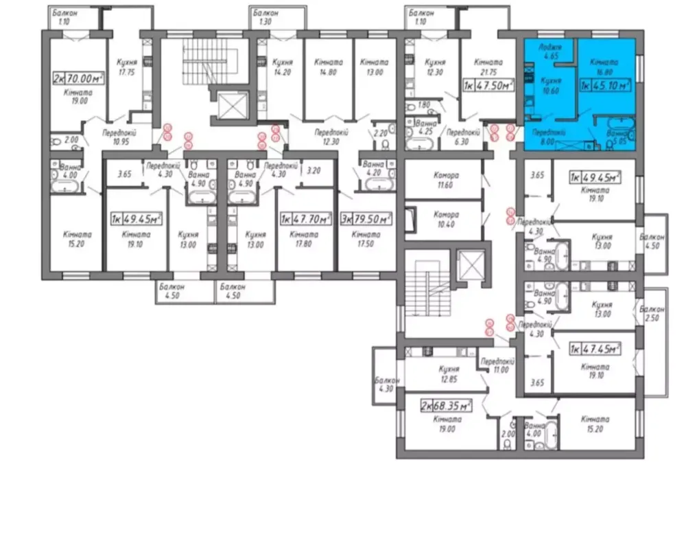 Продаж Квартира 1-кімнатна, 9/10 поверх на вул. Бандери С. Ивано-Франковск - изображение 10