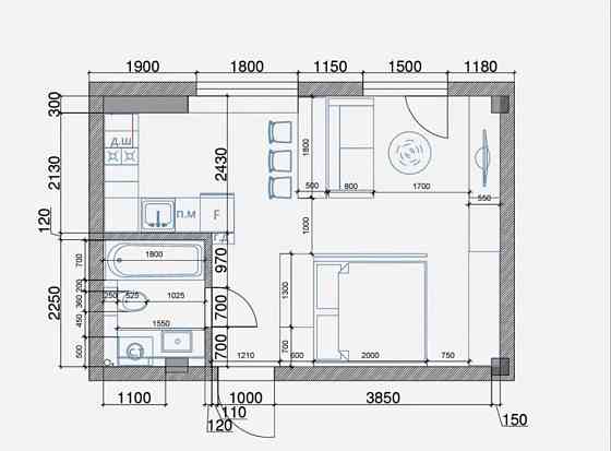 Продам 1-к. кв., 34 м² в ЖК &quot;Брусниця&quot; Odessa