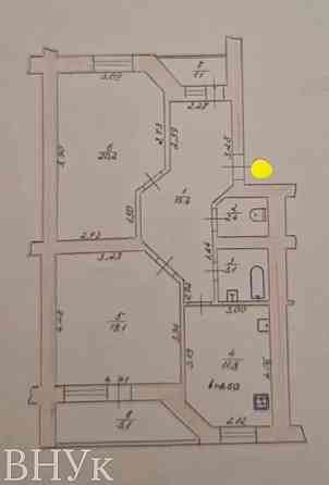 Продаж Квартира 1-кімнатна, 6/7 поверх на Кравчука Luts'k