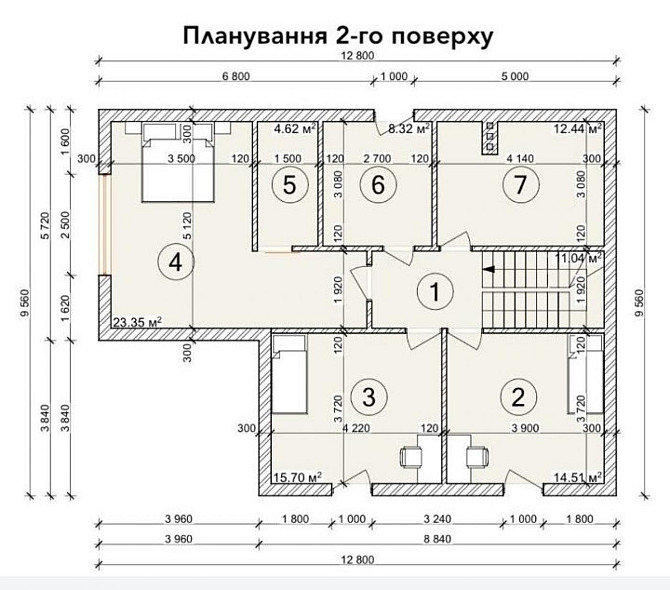 Продаж 2-поверховий  з ділянкою 8 сот 185 кв.м 5 кімн.  Зимна Вода - изображение 9