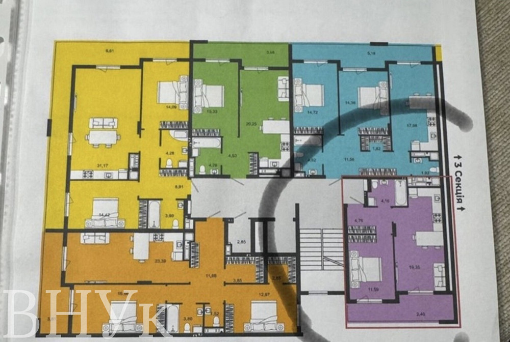 Продаж Квартира 1-кімнатна, 3/9 поверх на Загорська Ужгород - изображение 8