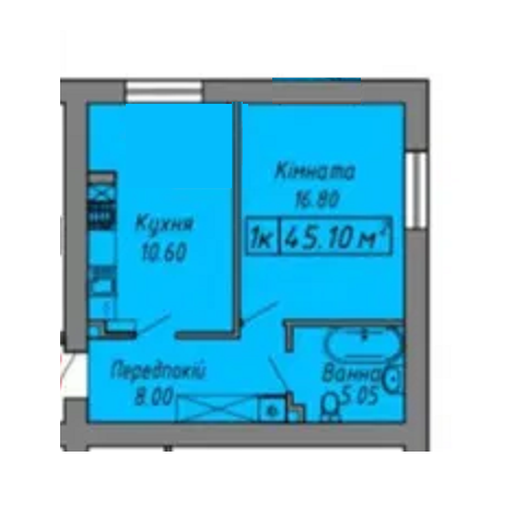 Продаж Квартира 1-кімнатна, 9/10 поверх на вул. Бандери С. Ивано-Франковск - изображение 9