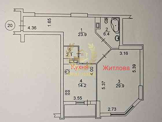 Продаж Квартира 1-кімнатна, 7/16 поверх на Гетмана Кирилла Разумовского ул., 19 Kiev