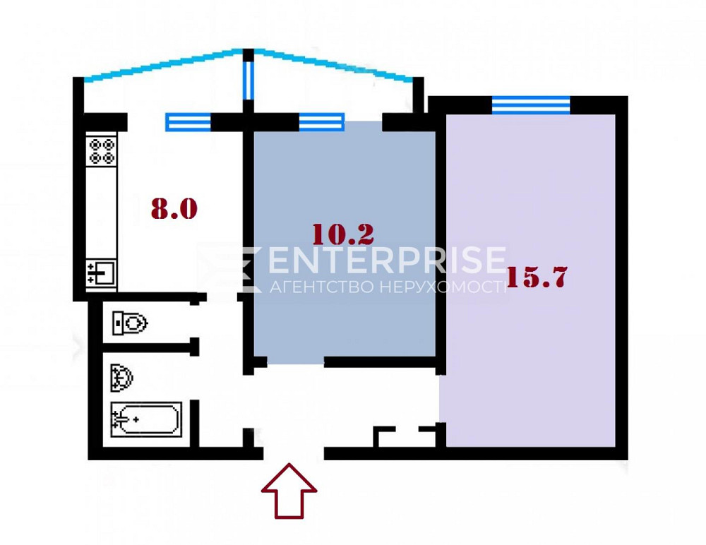 Продаж 2к квартири 47.8 кв. м Київ - фото 12