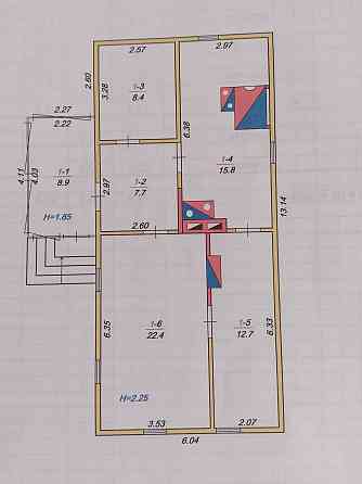 Продаж 1-поверховий Будинок з ділянкою 25 сот 32 кв.м 3 кімн. на Левків Zhytomyr