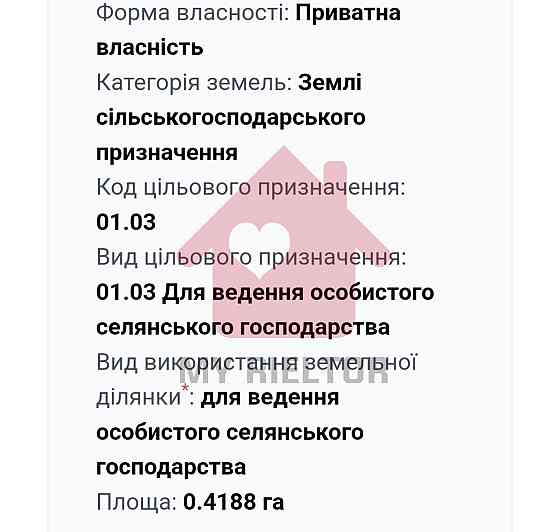 Продаж земельної ділянки 42 соток 