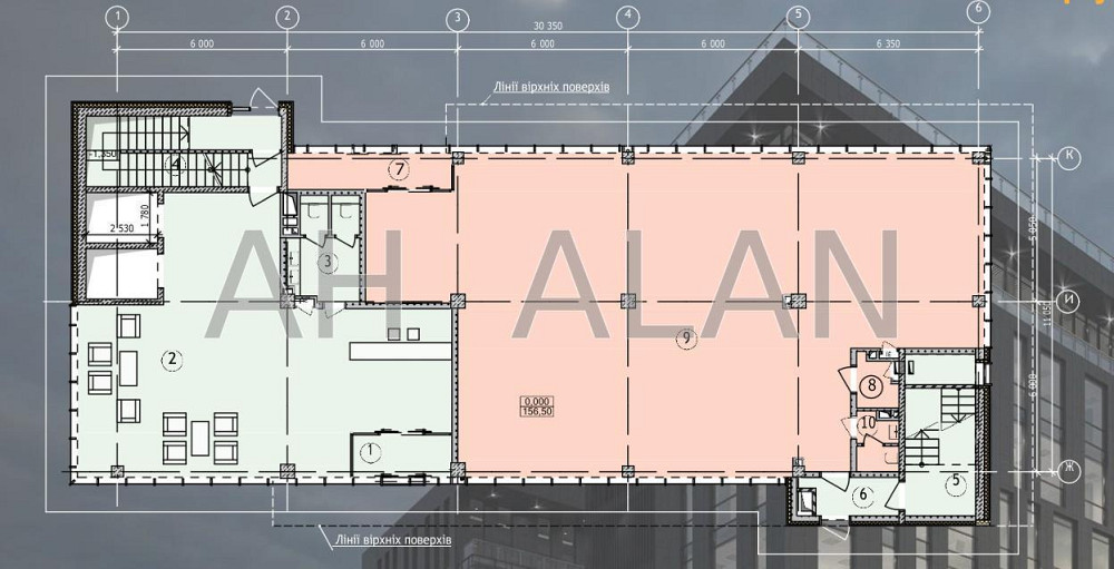 Оренда офісне приміщення на Миколи Міхновського бул., 16/1 Київ - фото 12