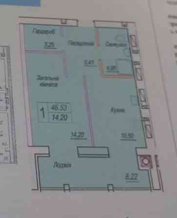 Продаж Квартира 1-кімнатна, 7/11 поверх на вул. Героїв Десантників Житомир