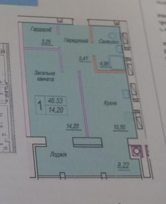 Продаж Квартира 1-кімнатна, 7/11 поверх на вул. Героїв Десантників Житомир - фото 1