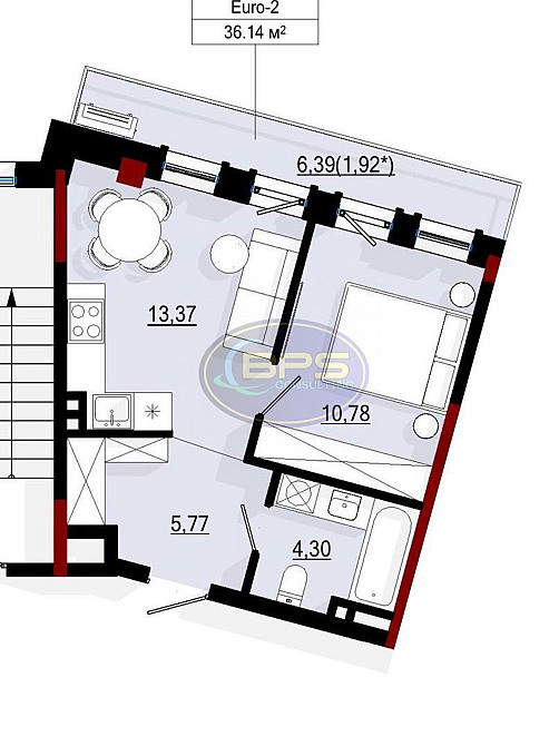 Продаж 1к квартири 36 кв. м Одеса - фото 2
