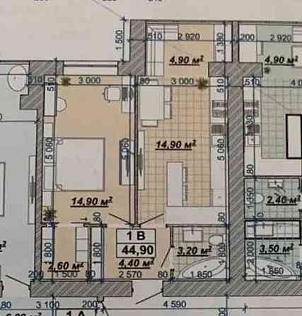 Продаж Квартира 1-кімнатна, 13/14 поверх на вул. Княгинин Івано-Франківськ