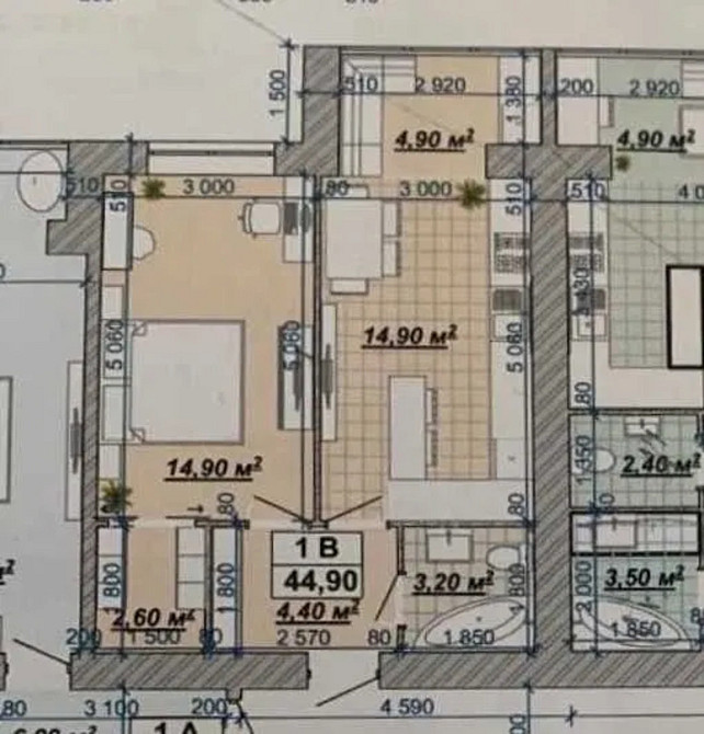 Продаж Квартира 1-кімнатна, 13/14 поверх на вул. Княгинин Івано-Франківськ - фото 4