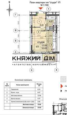 Однокомнатная квартира ЖК Яскравый, ул. Семьи Кульженко 37. Код объекта:21131784 Киев