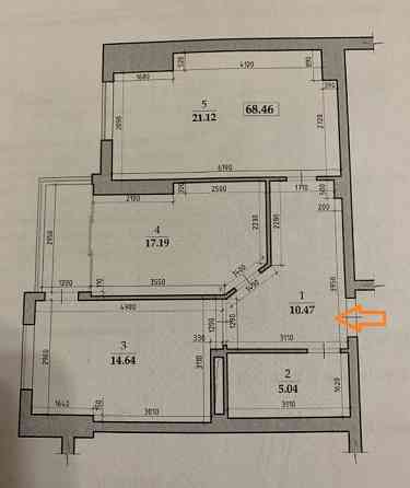 Продаж Квартира 2-кімнатна, 3/16 поверх на Радужный массив вулиця Одесса