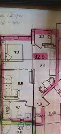 Продаж Квартира 1-кімнатна, 4/16 поверх Тернопіль