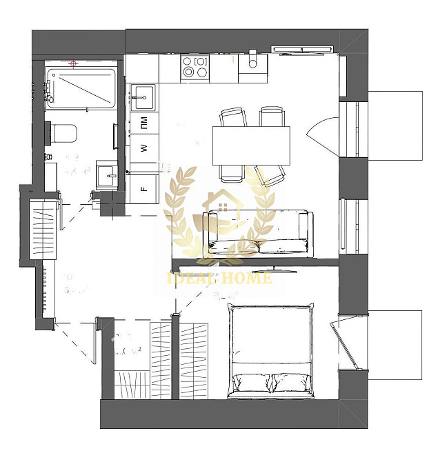 Однокімнатна квартира з виглядом у Києві Київ - фото 8
