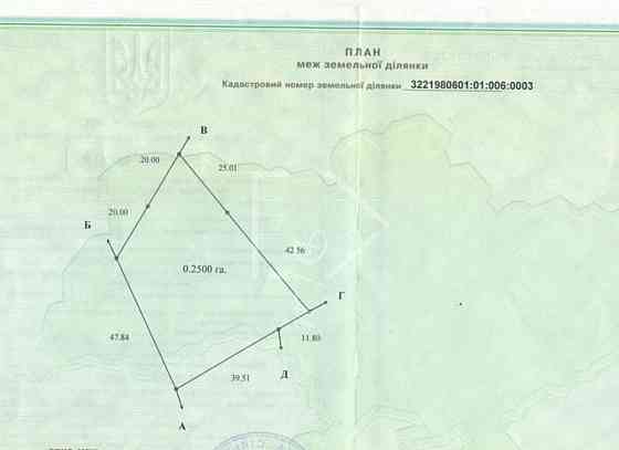 Продаж земельної ділянки 25 соток Bezuhlivka (Boryspilskyi raion)