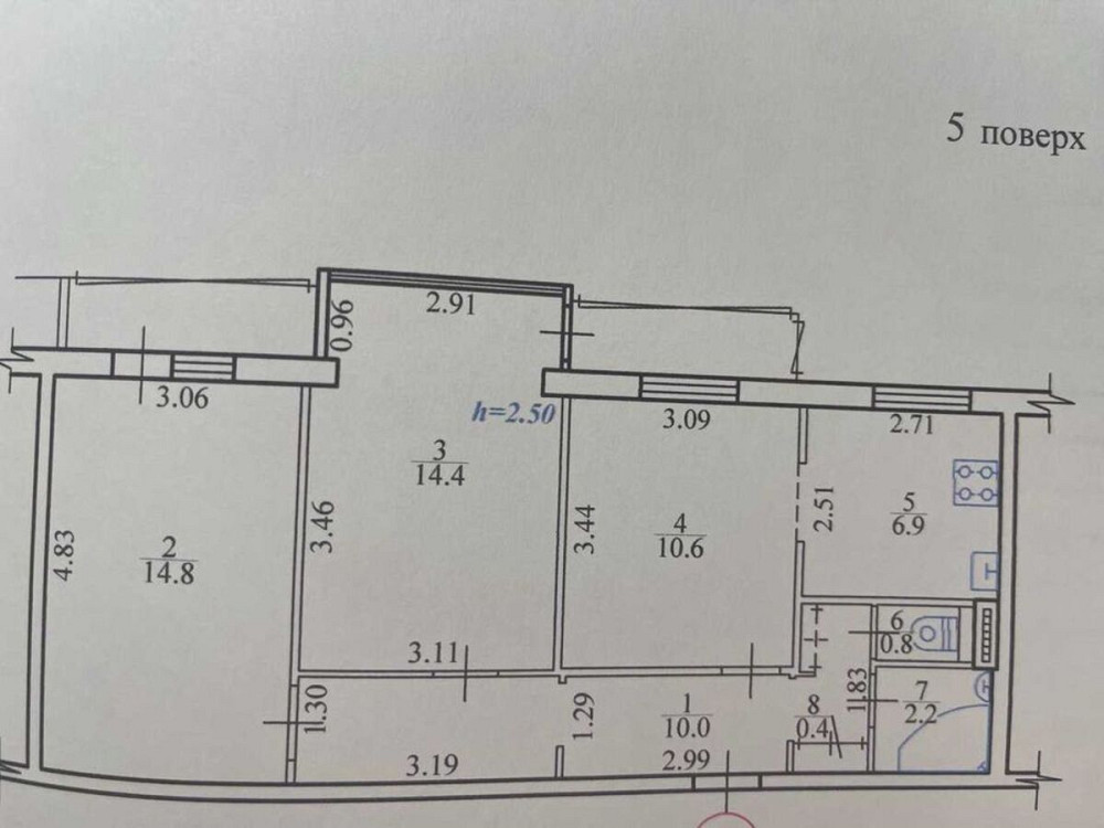 Продаж Квартира 3-кімнатна, 5/9 поверх на Дениса Антипова, 3/5 Kiev - photo 17