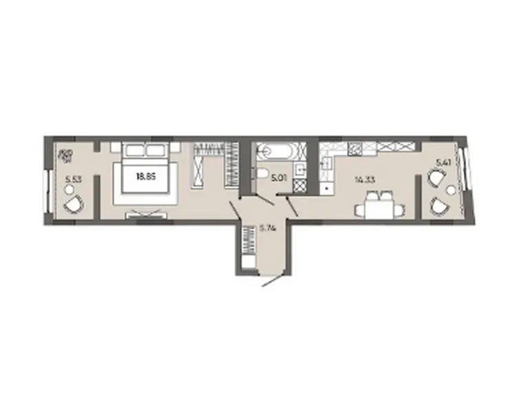 Продаж 1к Квартира 55.32 кв.м orlan resıdents Львів - фото 5