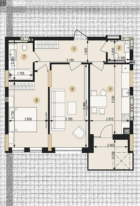 Продаж Квартира 2-кімнатна, 6/9 поверх на вул. Пасічна L'viv - photo 4
