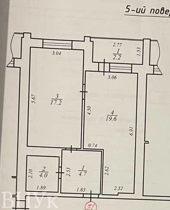 Продаж Квартира 1-кімнатна, 5/12 поверх на вул. Шевченка L'viv - photo 14
