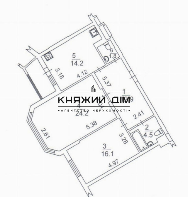 Продажа 2х ком. квартиры м. Осокорки Код Объекта № 21137344 Київ - фото 3