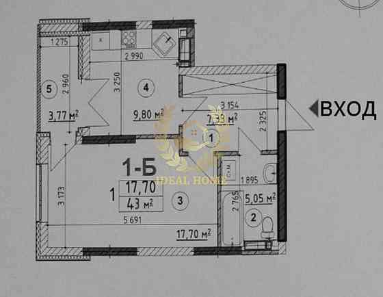 Продаж Квартира 1-кімнатна на Кибальчича Николая ул., 1В Kiev