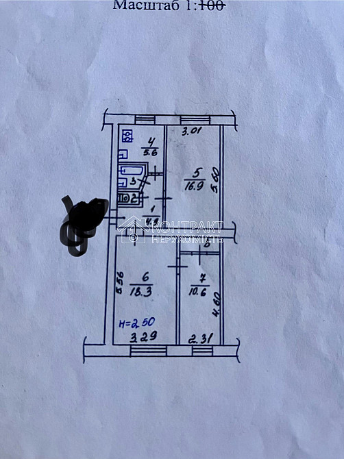 Продаж Квартира 3-кімнатна, 1/5 поверх на вул. Ощепкова Харьков - изображение 18