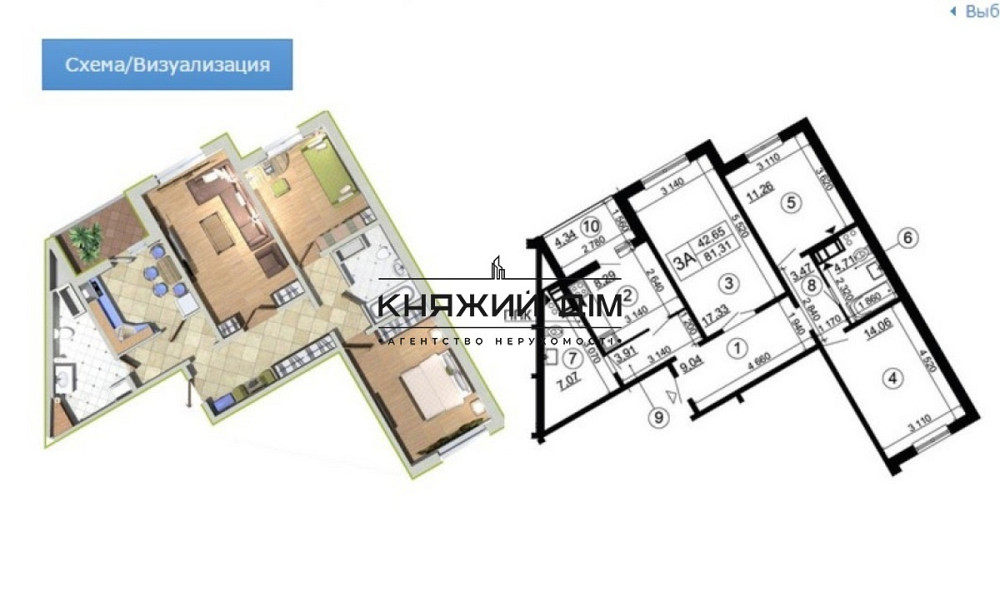 Оренда Квартира 3-кімнатна, 22/25 поверх на Чавдар Елизаветы ул. Kiev - photo 14