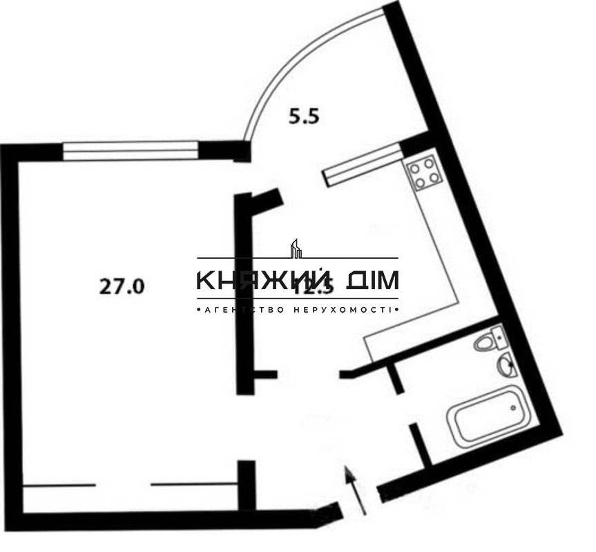 Продаж 1-кімнатна квартира в ЖК Оазис, м. Оболонь. № 21146766 Київ - фото 14