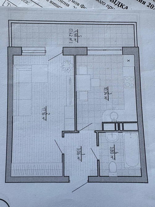 Продаж Квартира 1-кімнатна на ул. Пишоновская, 22/1 Одесса - изображение 7