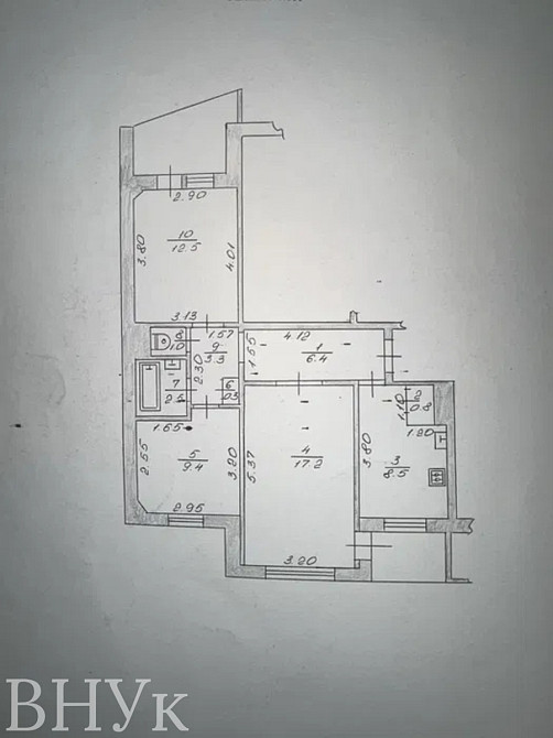Продаж Квартира 3-кімнатна, 3/9 поверх на Гордіюк Luts'k - photo 12