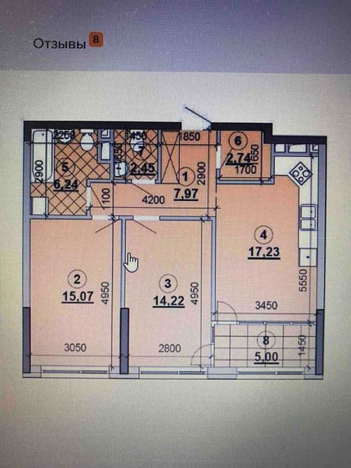 Продаж Квартира 2-кімнатна, 4/26 поверх на Дніпровська набережна, 16Г Киев - изображение 9