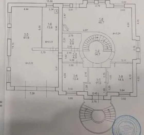 For sale 2-storey House with land 10 ares 300 sq.m 6 rooms at Дзеркальна Dnipro