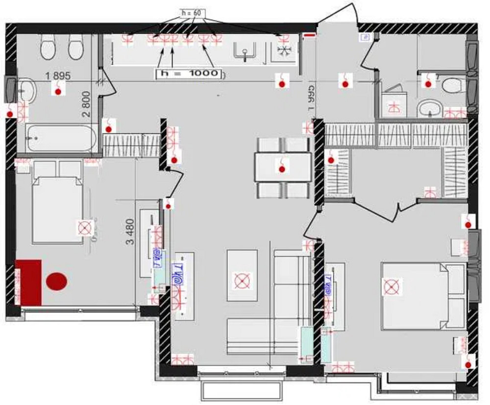Продаж Квартира 3-кімнатна, 8/23 поверх на Максимовича, 32а Київ - фото 2