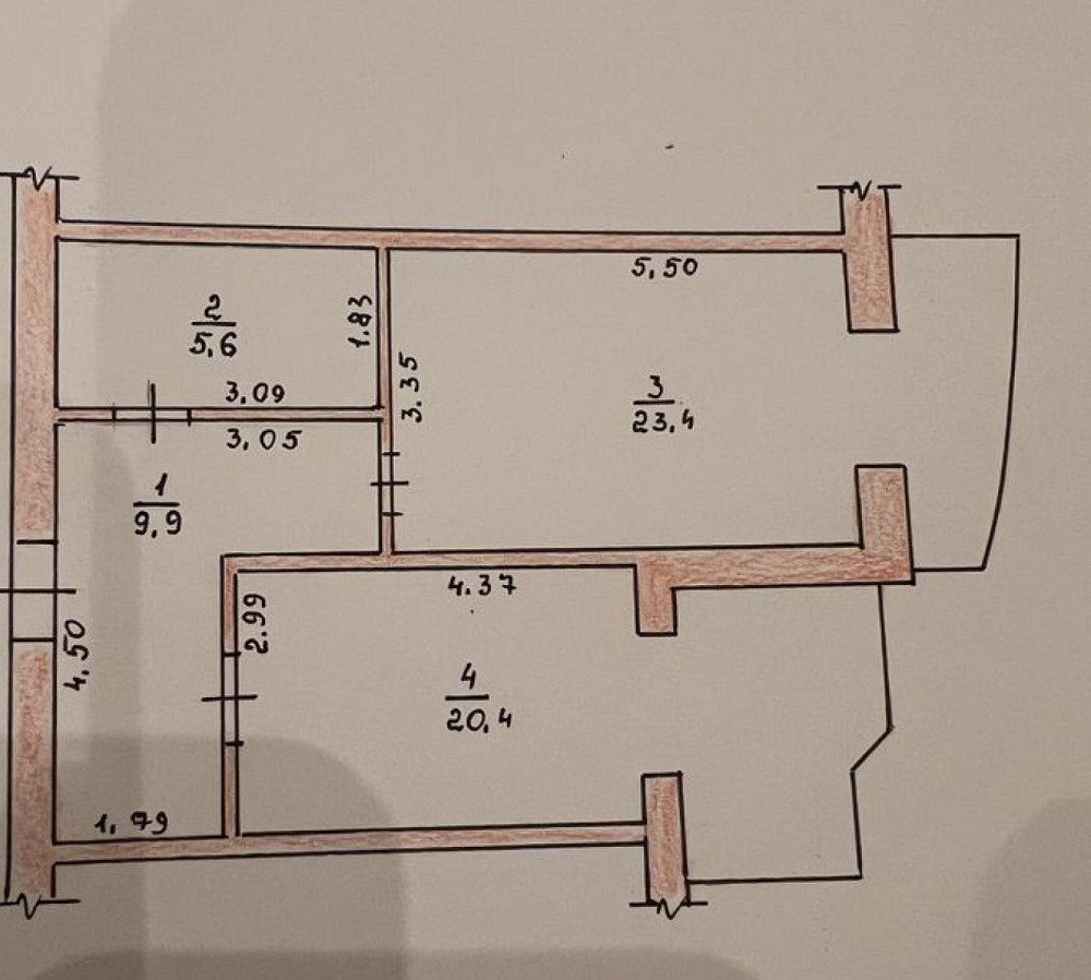 Продаж Квартира 1-кімнатна, 8/11 поверх Житомир - фото 1