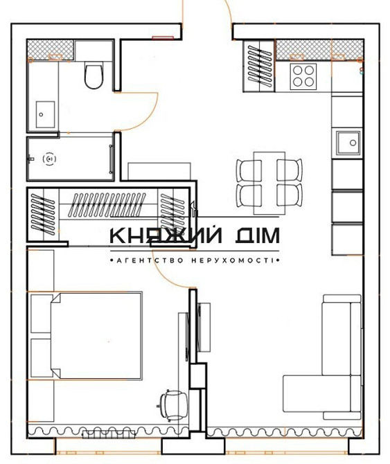 Оренда Квартира 1-кімнатна, 13/25 поверх на вул. Расковой Марины ул./Євгена Сверстюка Kiev - photo 15
