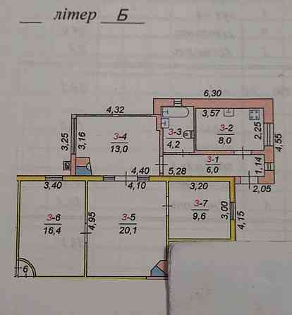 Продаж 1-поверховий Частина будинку з ділянкою 1 сот 77 кв.м 3 кімн. на Дмитрівська Zhytomyr
