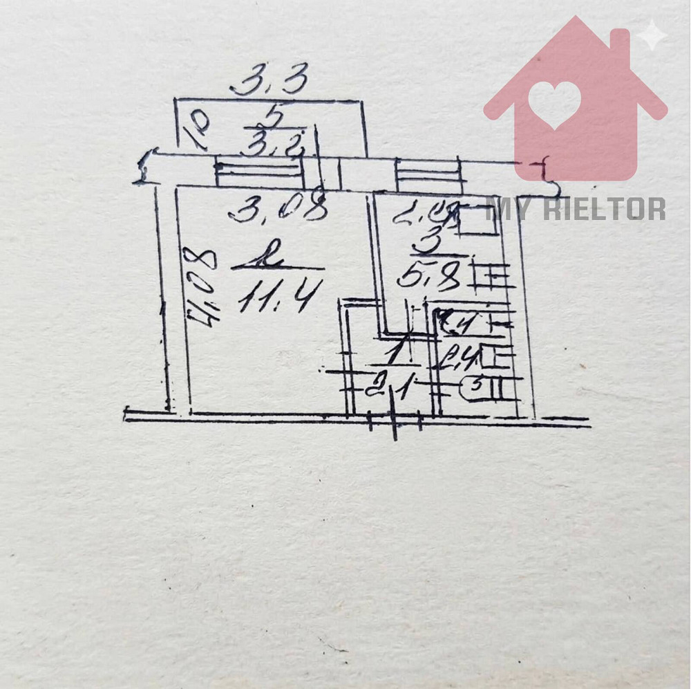 Продаж Квартира 1-кімнатна, 4/9 поверх на Джамбула Ужгород - изображение 9