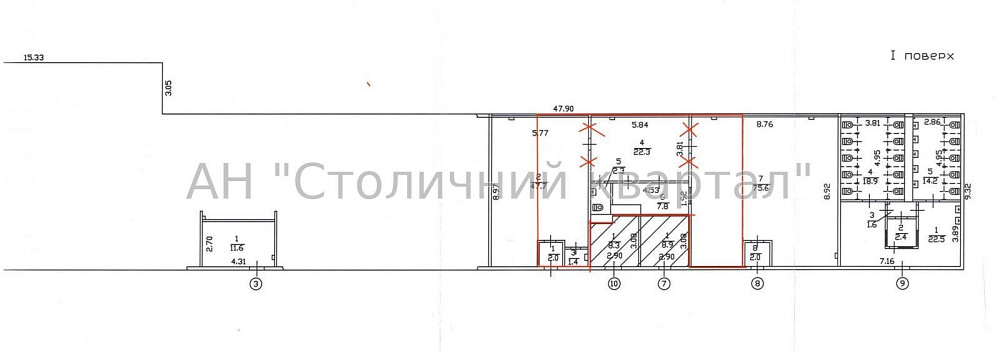 Оренда приміщення вільного призначення на Привокзальна пл., 1 приміщень - 1, поверх - 1/1 Kiev - photo 2