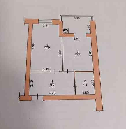 Продаж 1к Квартира 46 кв.м Домбровського Zhytomyr