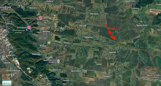 Продаж земельної ділянки 1.95 га Підберізці