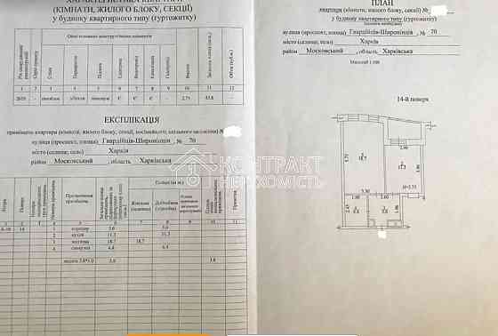 Продаж Квартира 1-кімнатна, 14/19 поверх на вул. Гвардійців Широнінців Kharkiv